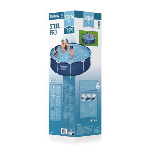 Basen Stelażowy 366 x 76 cm Bestway 56706 Basen Stelażowy 366 x 76 cm Bestway 56706